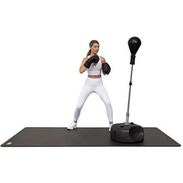 Pogamat Premium Large Exercise Mat 6’x4’ – 1/4" Thick Non-Slip Workout Mat for Home Gym, Cardi...