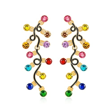 INNERDIVA Christmas Lights Earrings - Vibrant Holiday Jewelry
