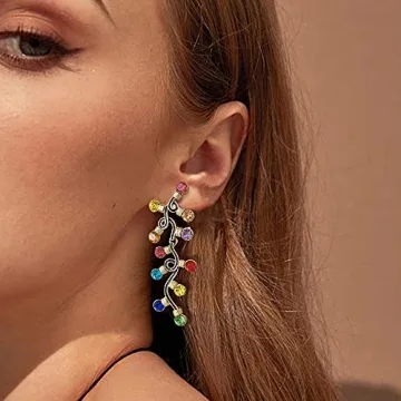 INNERDIVA Christmas Earrings - Festive Holiday Sparkle