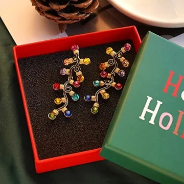 INNERDIVA Christmas Earrings - Festive Holiday Sparkle