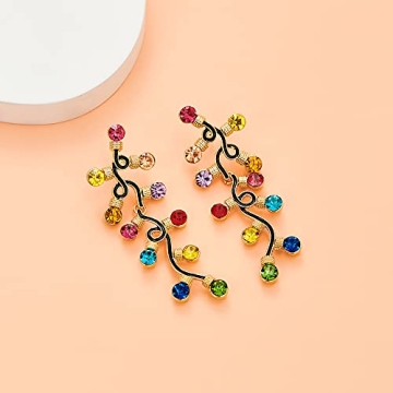 INNERDIVA Christmas Earrings - Festive Holiday Sparkle