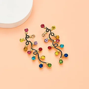 INNERDIVA Christmas Earrings - Festive Holiday Sparkle