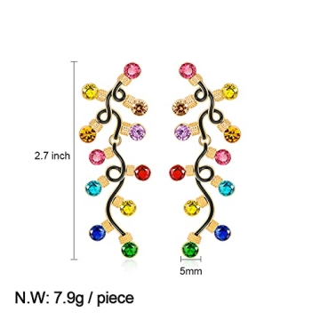 INNERDIVA Christmas Earrings - Festive Holiday Sparkle