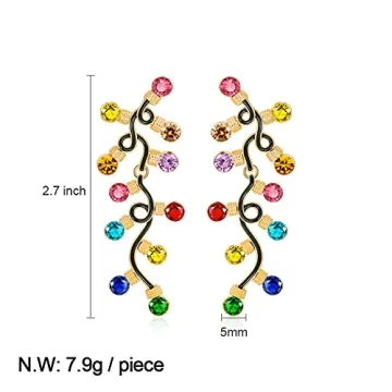 INNERDIVA Christmas Earrings - Festive Holiday Sparkle