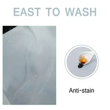 Kids Placemats, Silicone Baby Placemats for Kids Toddler Children Reusable Non-Slip Table Mats Baby Food Mats for Restaurant (2Set-Beige)