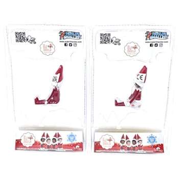 World's Smallest Elf on The Shelf Bundle Set of 2 Boy and Girl Dark Skin - Less Than 4 Inches Tall
