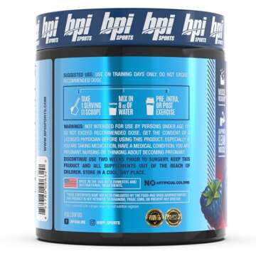 BPI Sports BEST BCAA - BCAA Powder Post Workout Sports Drink with Branched Chain Amino Acids for Hyd...