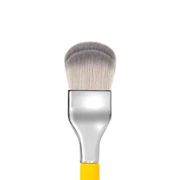 Bdellium Tools Professional Makeup Brush - Studio Series 952 Small Rounded Double Dome Blender (Yell...