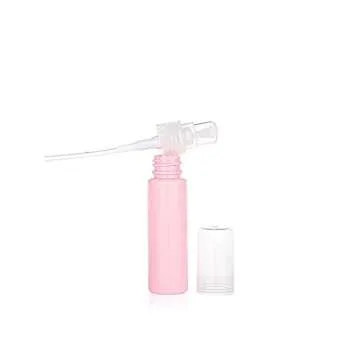 6PCS Plastic Refillable Empty Macaron Color Sample Pump Vial Bottle-Perfume Cosmetic Storage Container Makeup Emollient Cream Emulsion Lotion Toiletries Liquid Jar Pot(Color Random) (10ml/0.33oz)