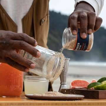 Jacobsen Salt Co. Habanero Salt – Kosher Sea Salt, Non-Iodized Made in USA, Non-GMO, Spicy Margarita Salt, Steak Seasoning, Habanero Flavored, Real Salt – 4.23oz