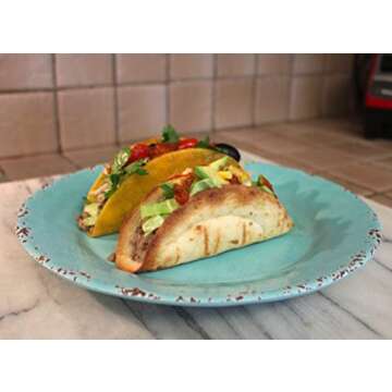 THE ORIGINAL MI TACO STAND- Gives more "crispy" to the taco INSIDE & OUTSIDE while frying. AIR frying; or baking. Patented design makes it easier to fill too.