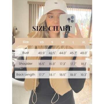 Lianlive Women's Stylish Cropped Puffer Vest