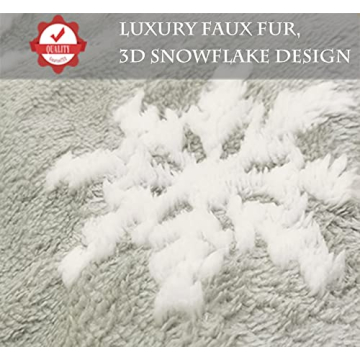 AISENO Faux Fur Christmas Stockings Set of 3 for Holiday Decor