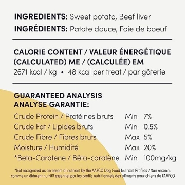 Natural Sweet Potato and Liver Treats for Dogs