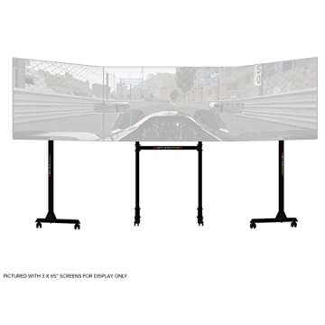 Free Standing Triple Monitor Stand for Sim Racing and Gaming