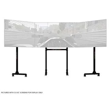 Free Standing Triple Monitor Stand for Sim Racing and Gaming