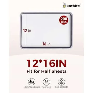 Katbite Non-Toxic Parchment Paper for Effortless Baking