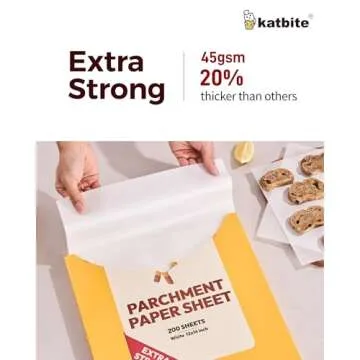 Katbite Non-Toxic Parchment Paper for Effortless Baking