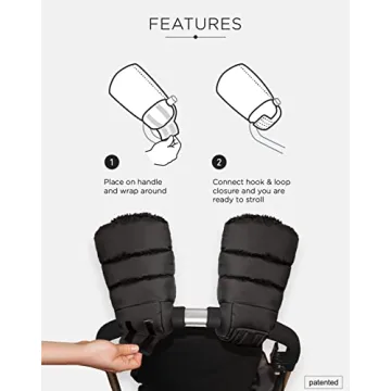 7AM Enfant Warmmuffs: Cozy Stroller Hand Warmer Gloves
