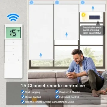 Tokblind Motorized Roller Shade - Custom Blackout Blinds