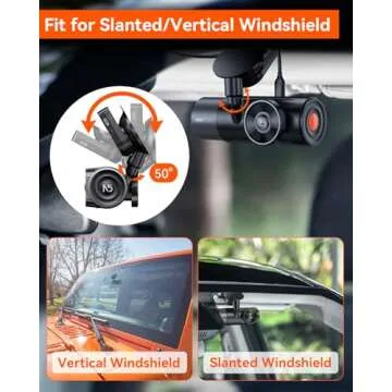 VANTRUE N5, N4 Pro Dash Cam GPS Receiver Module Type C USB Port Car Suction Cup Mount for Windows and Mac