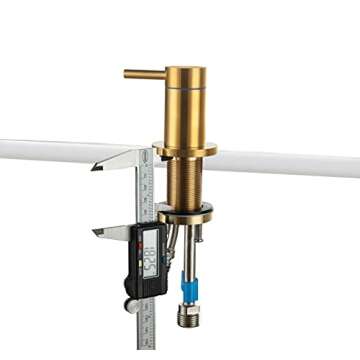 Hideno Brushed Gold Bathroom Faucet,Two Handle 8 inch Widespread Bathroom Sink Faucet Gold with Pop-up Drain & Supply Lines (Brushed Gold)