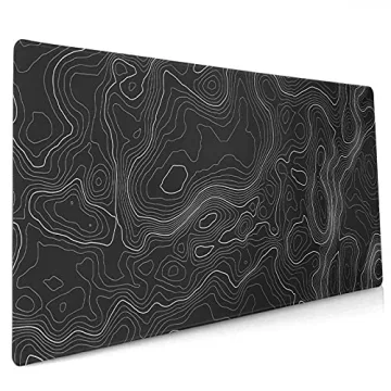 Large Non-Slip Topographic Mouse Pad for Home Office