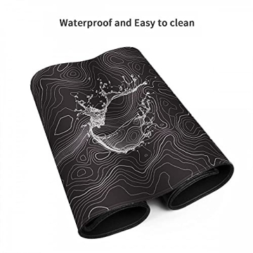 Large Non-Slip Topographic Mouse Pad for Home Office