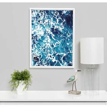 Kate and Laurel Sylvie Ocean Waves Canvas Art 18x24