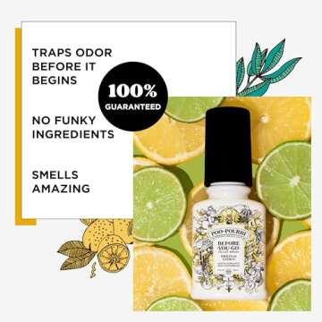 Poo-Pourri Before-you-Go Toilet Spray Bundle, Original Citrus 2 Fl Oz and Original Citrus 1 Fl Oz Pocket Travel Size - Lemon, Bergamot and Lemongrass