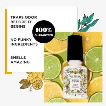 Poo-Pourri Before-you-Go Toilet Spray Bundle, Original Citrus 2 Fl Oz and Original Citrus 1 Fl Oz Pocket Travel Size - Lemon, Bergamot and Lemongrass