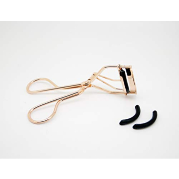 Professional Golden Eyelash Curler with Silicone Pads - EMILYSTORES