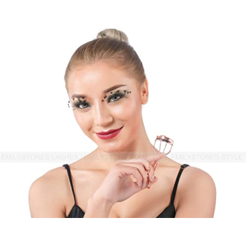 Professional Golden Eyelash Curler with Silicone Pads - EMILYSTORES