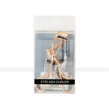 Professional Golden Eyelash Curler with Silicone Pads - EMILYSTORES