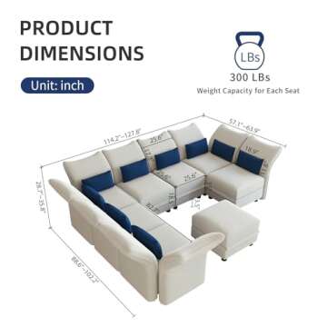 LLappuil Sectional Sofa with Storage - Comfort Meets Style