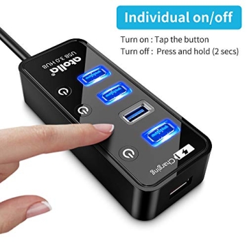 Atolla USB 3.0 Hub with 4 Ports and Switches