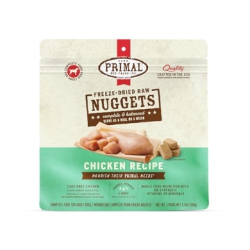 Primal Freeze Dried Raw Dog Food Nuggets - Grain Free, Healthy & Convenient!
