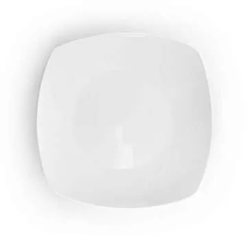 Elama White Porcelain Dinnerware Set, 18 Pieces