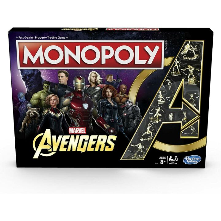 Marvel Avengers Monopoly Game for Ages 8 and Up