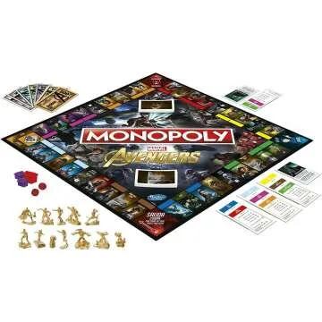 Marvel Avengers Monopoly Game for Ages 8 and Up
