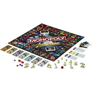 Marvel Avengers Monopoly Game for Ages 8 and Up