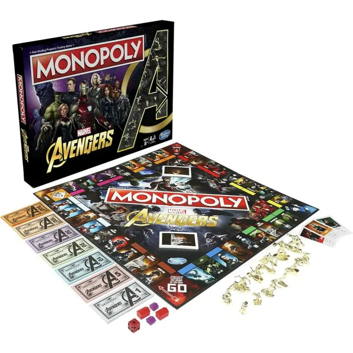 Marvel Avengers Monopoly Game for Ages 8 and Up