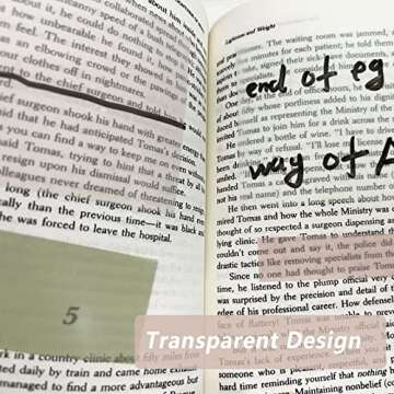 ELII 700PCS Waterproof Transparent Sticky Notes for Study