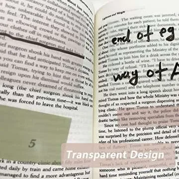 ELII 700PCS Waterproof Transparent Sticky Notes for Study