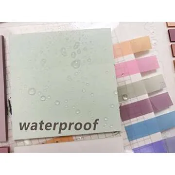 ELII 700PCS Waterproof Transparent Sticky Notes for Study