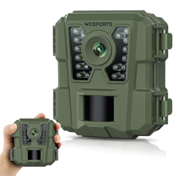WOSPORTS Mini Trail Camera 24MP Video Wildlife Monitoring