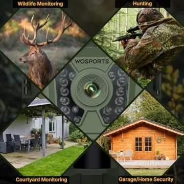WOSPORTS Mini Trail Camera 24MP Video Wildlife Monitoring