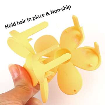 Canitor 6Pcs Hawaii Flower Claw Clip Large Flower Hair Clips for Thick Thin Hair Cute Hair Clips Hair Accessories for Girls Women Preppy Cute Stuff Things for Teen Girls Gifts Trendy Stuff