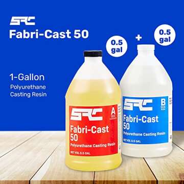 SPRESIN Fabri-Cast 50 1 Gal (0.5-Gal Part A + 0.5-Gal Part B) Polyurethane Casting Resin for Models,...