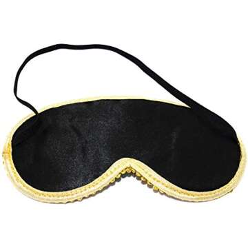 ComfortDecorHouse Audrey Hepburn Sleep Mask with Embroidery Eyelashes Holly Golightly Sleep Masks Br...